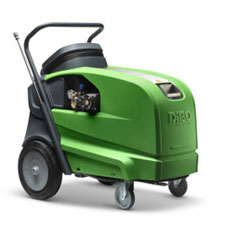The DiBO IBH-S is a compact hot water high pressure cleaner